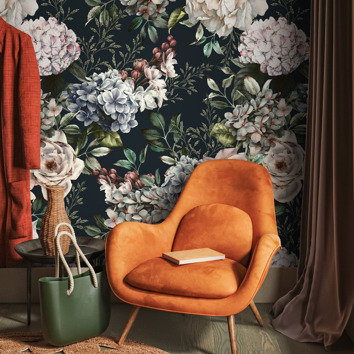 Elegant Floral Bouquet Wallpaper - B231 - WallTrend