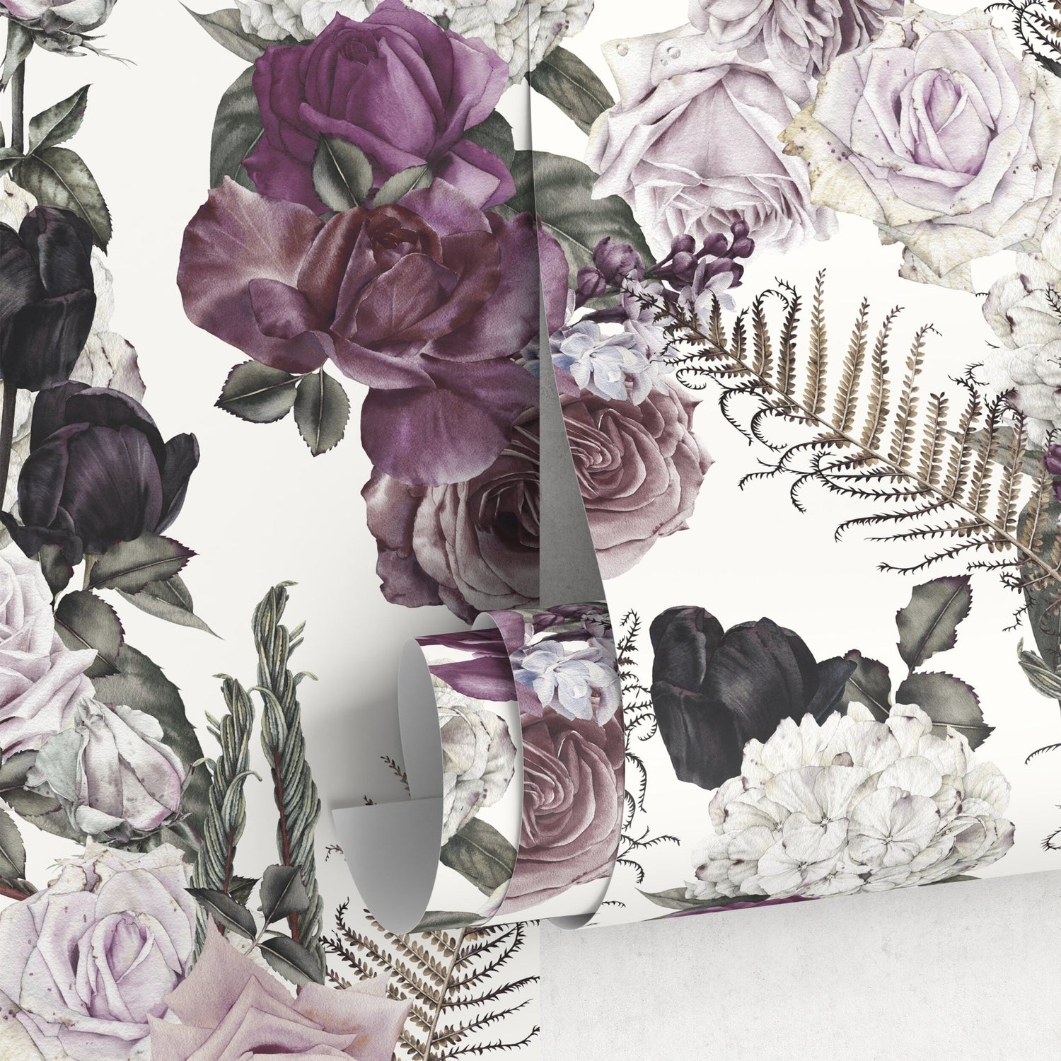 Elegant Floral Bouquet Wallpaper - C792 - WallTrend