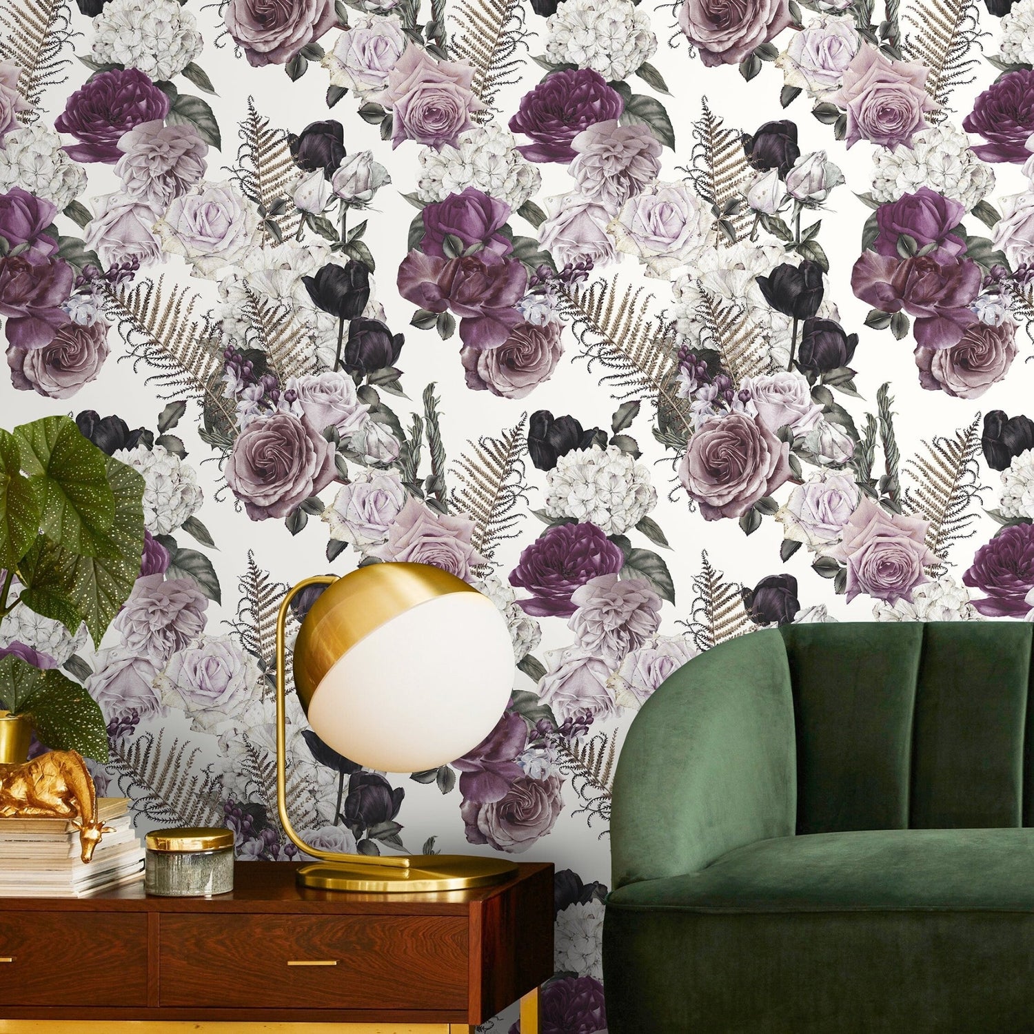 Elegant Floral Bouquet Wallpaper - C792 - WallTrend