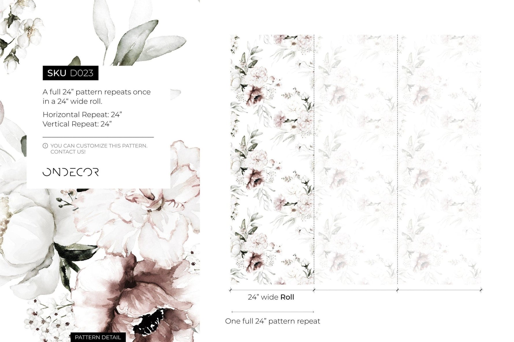 Elegant Floral Bouquet Wallpaper - D023 - WallTrend