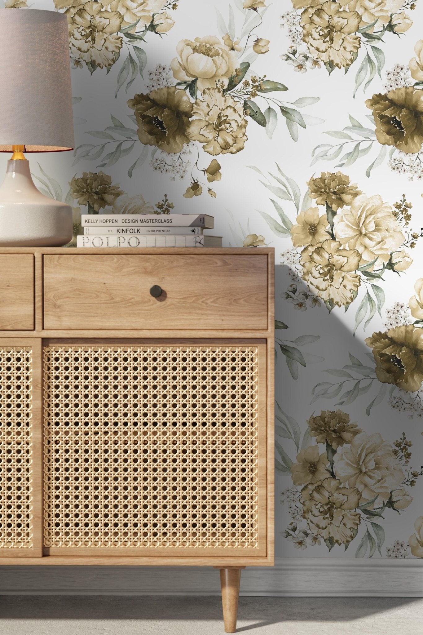 Elegant Floral Bouquet Wallpaper - D024 - WallTrend
