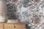 Elegant Floral Burst Wallpaper - B879 - WallTrend