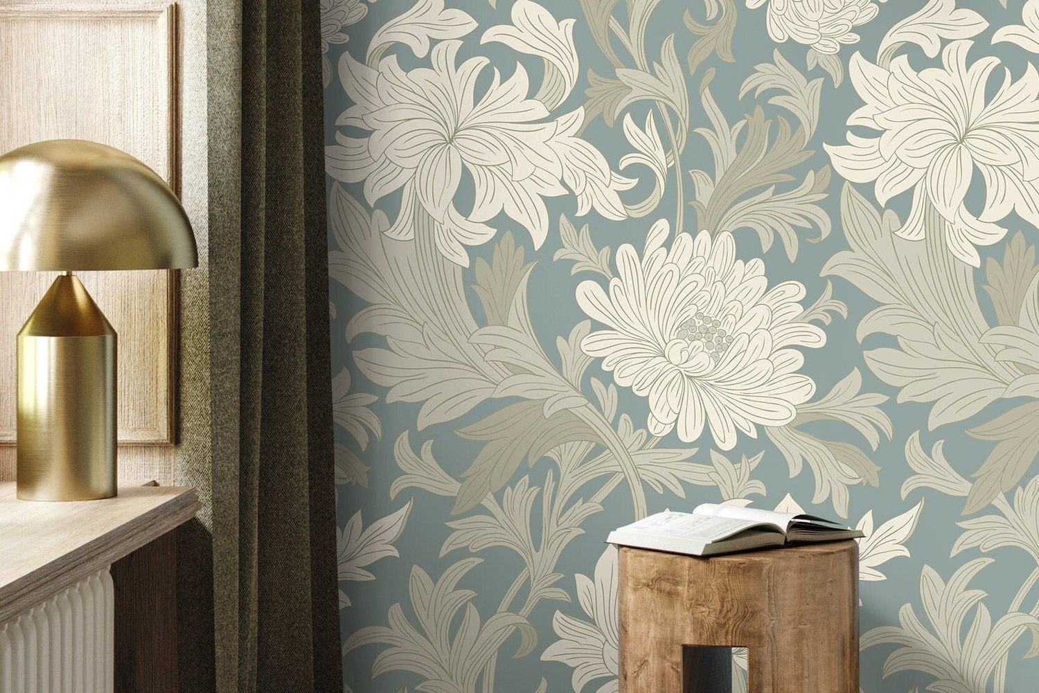 Elegant Floral Elegance Wallpaper - D187 - WallTrend