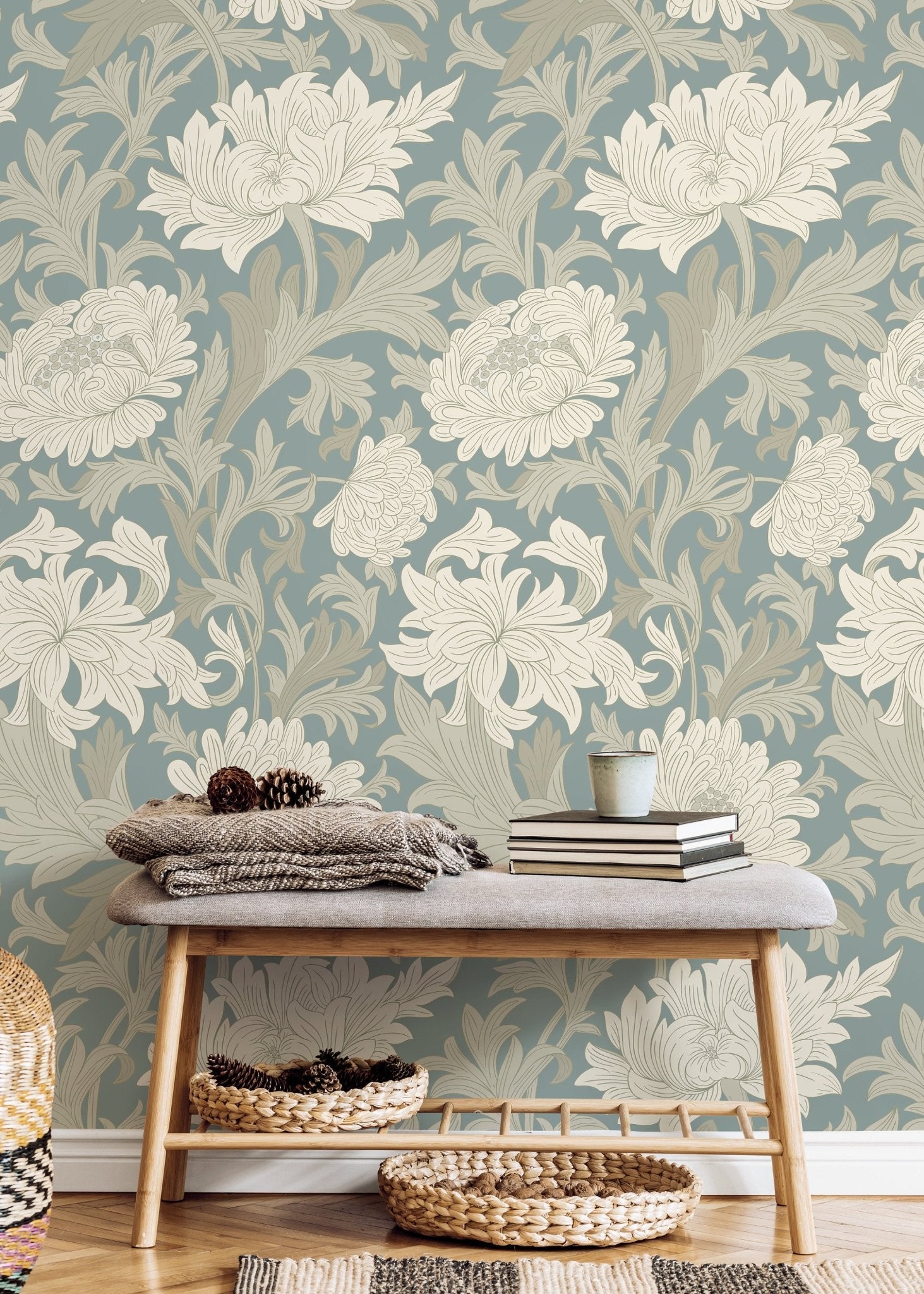 Elegant Floral Elegance Wallpaper - D187 - WallTrend