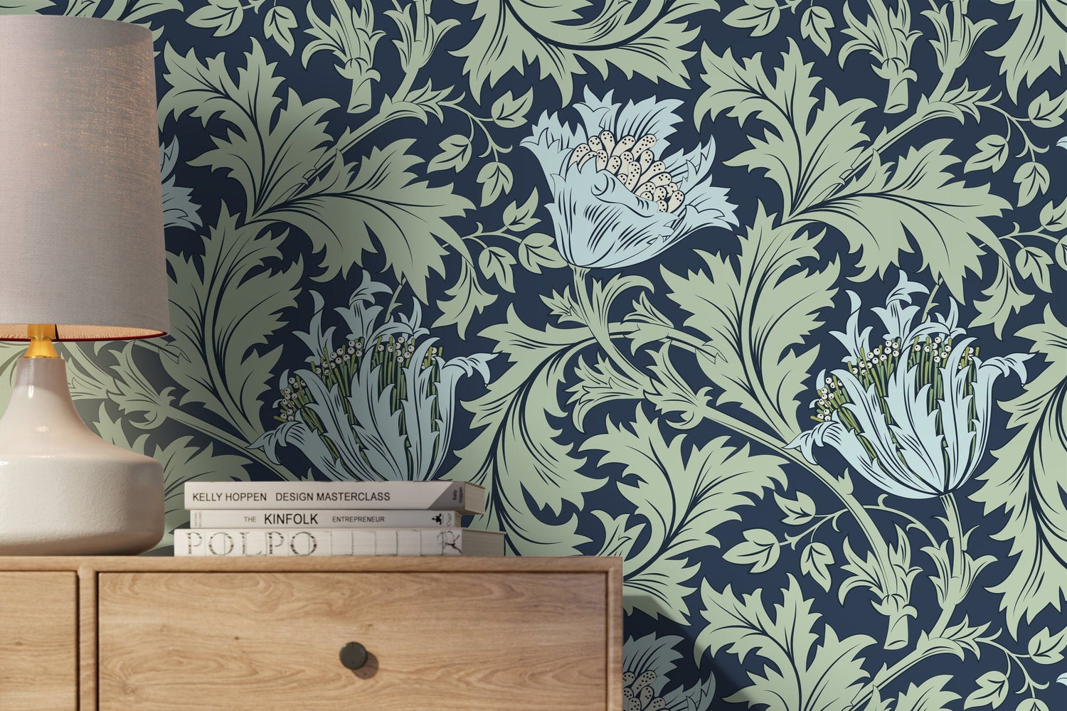 Elegant Floral Essence Wallpaper - D516 - WallTrend