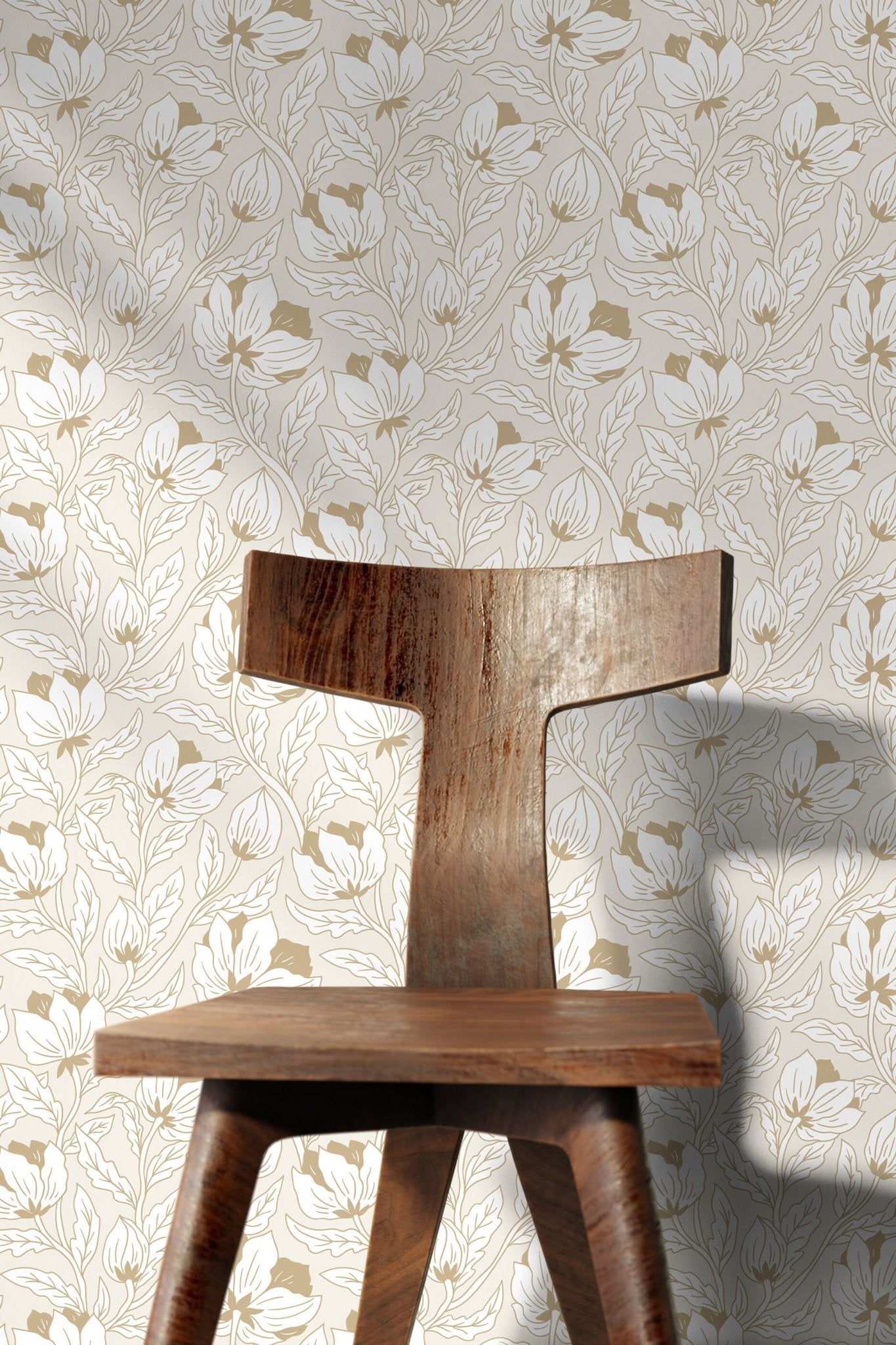 Elegant Floral Harmony Wallpaper - C694 - WallTrend