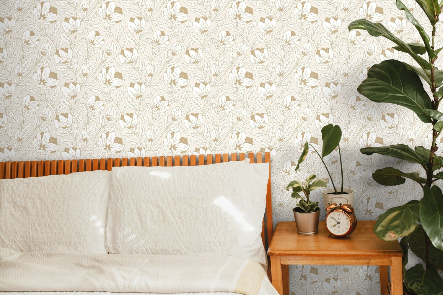 Elegant Floral Harmony Wallpaper - C694 - WallTrend
