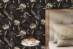 Elegant Floral Illustration Wallpaper - D200 - WallTrend