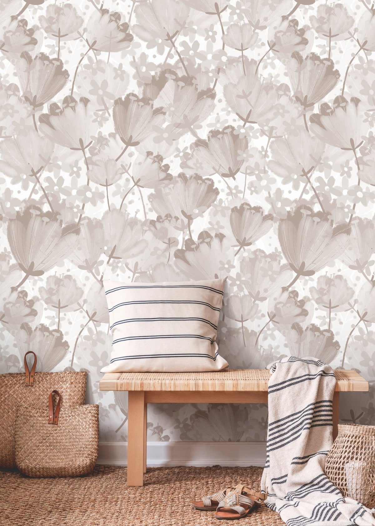 Elegant Floral Impressions Wallpaper - C913 - WallTrend