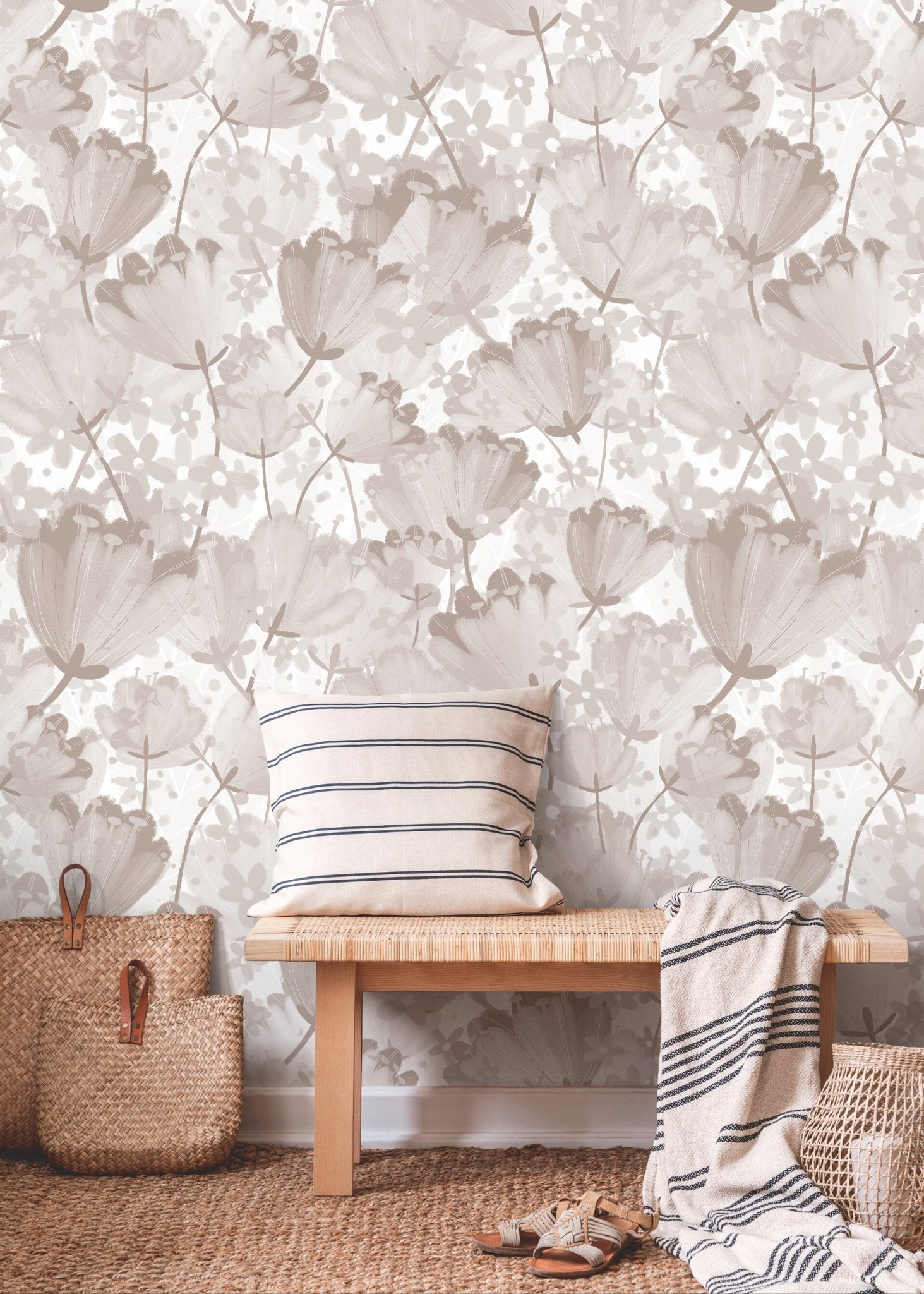 Elegant Floral Impressions Wallpaper - C913 - WallTrend