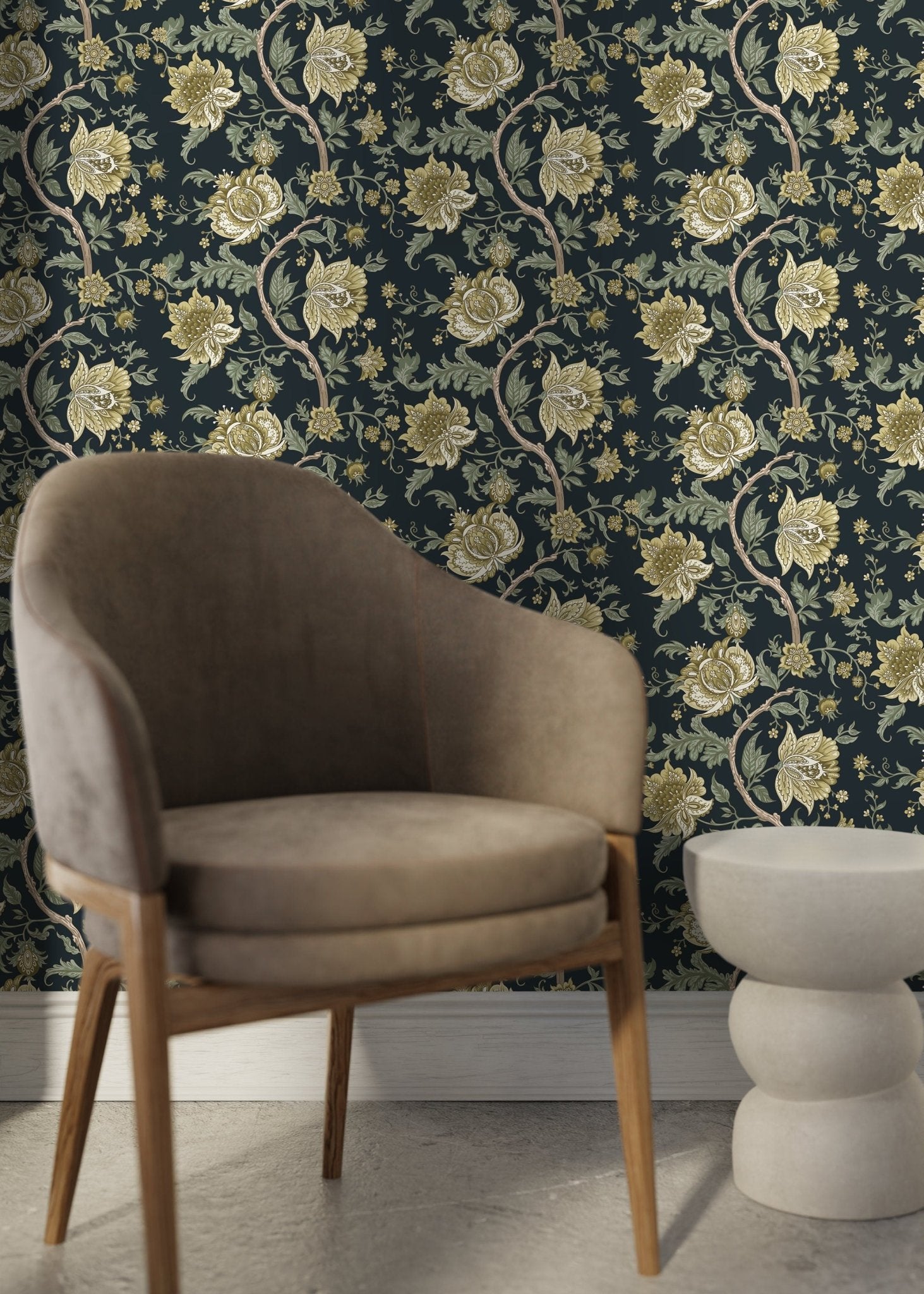 Elegant Floral Impressions Wallpaper - D128 - WallTrend