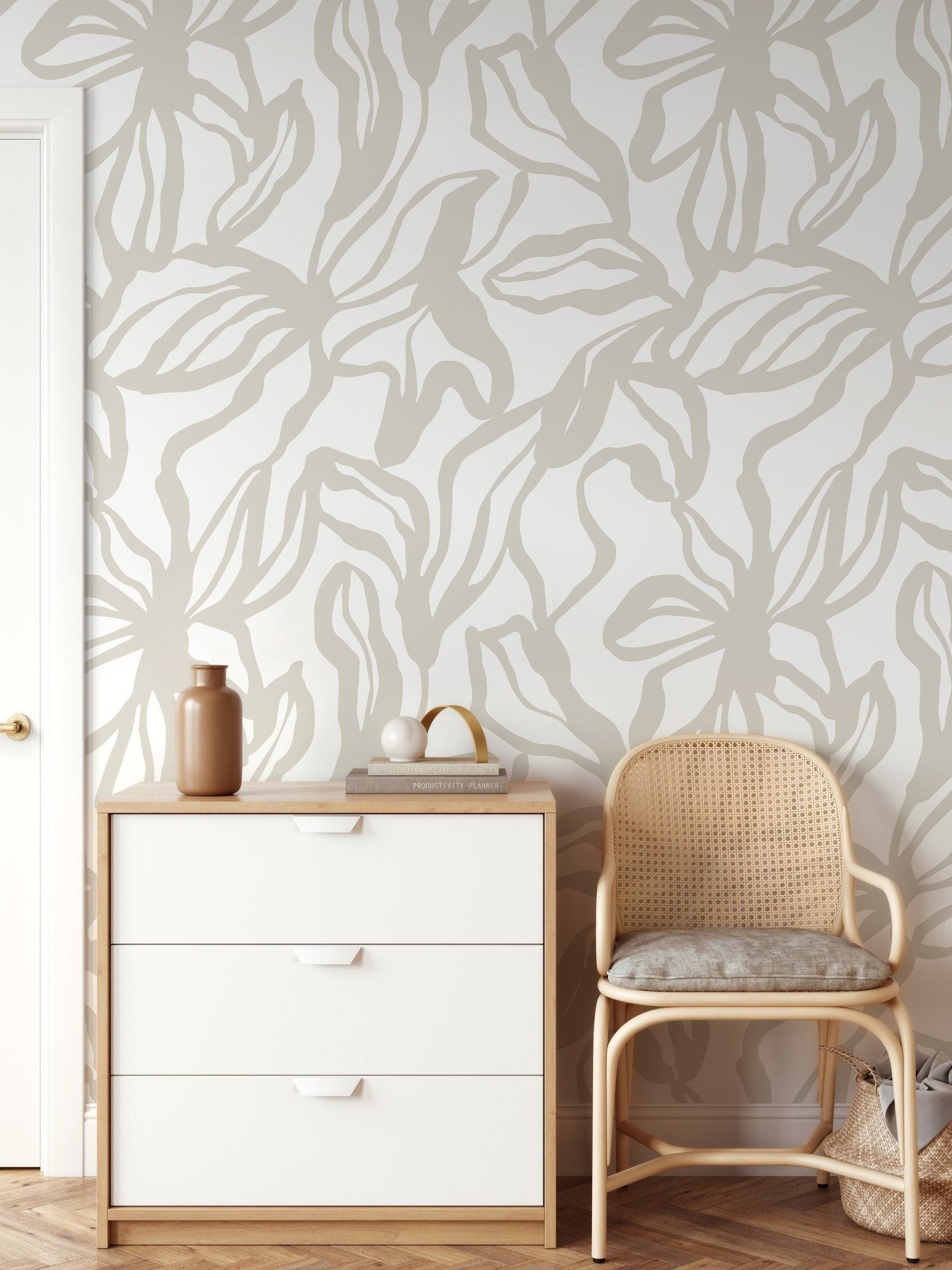 Elegant Floral Impressions Wallpaper - D286 - WallTrend