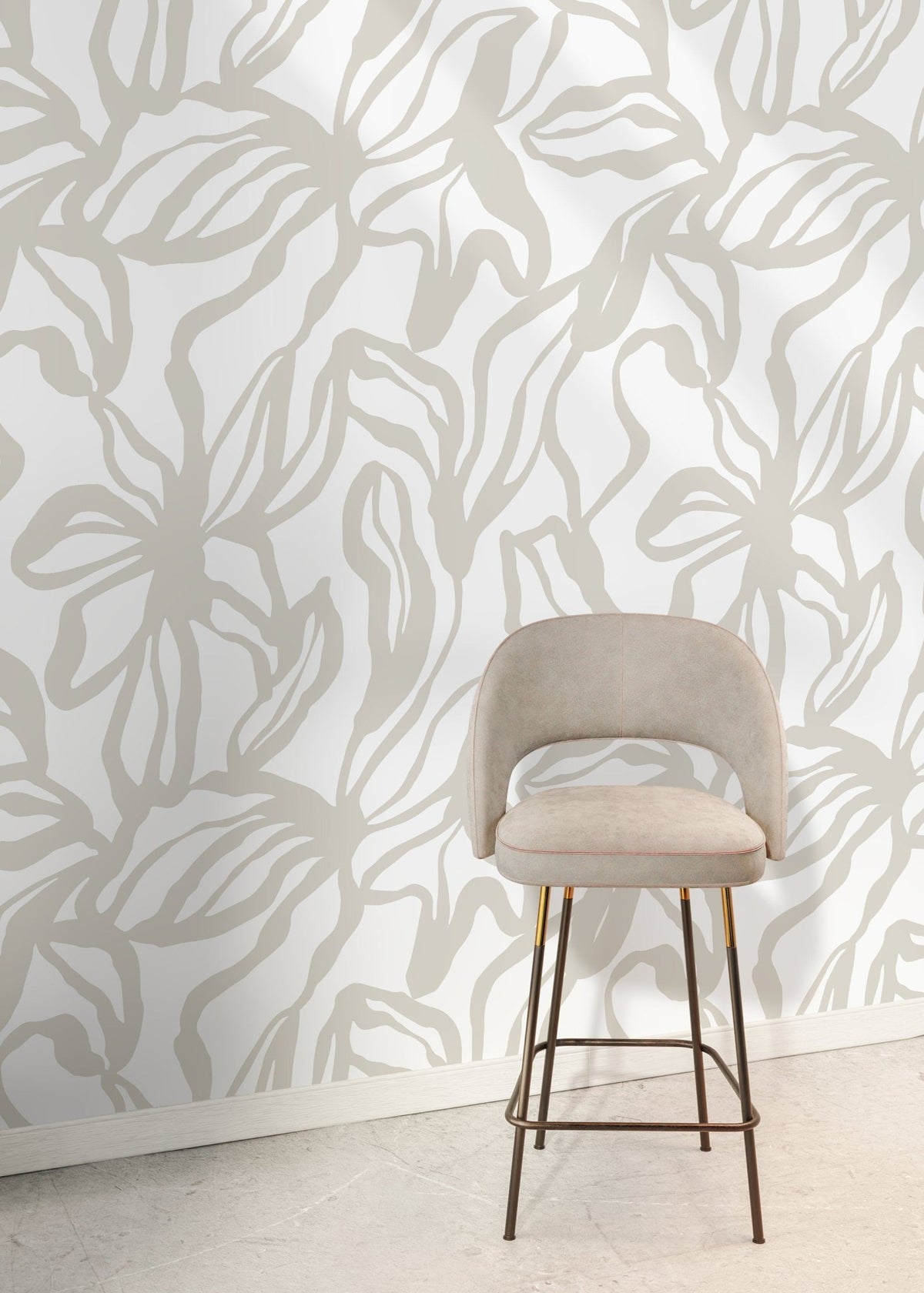 Elegant Floral Impressions Wallpaper - D286 - WallTrend