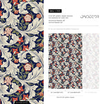 Elegant Floral Motif Wallpaper - C995 - WallTrend