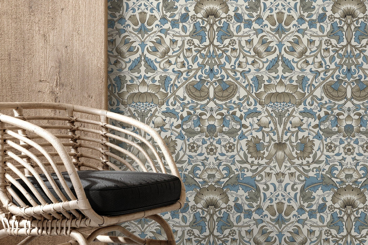 Elegant Floral Ornament Wallpaper - D523 - WallTrend