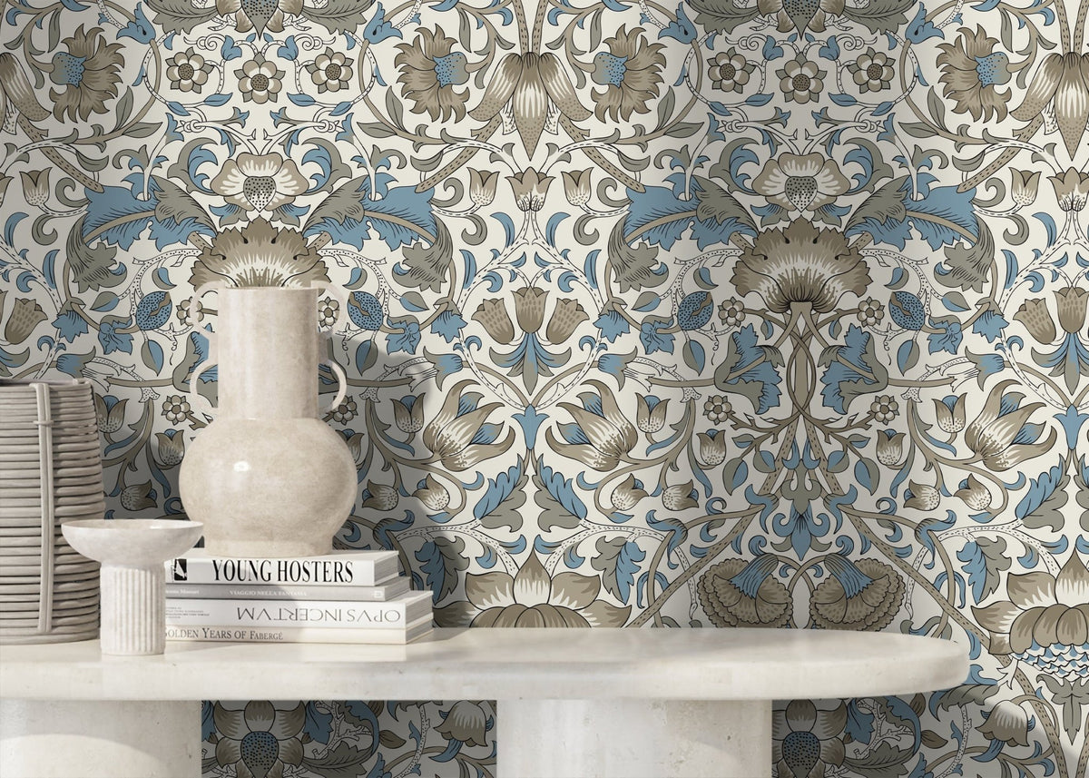 Elegant Floral Ornament Wallpaper - D523 - WallTrend