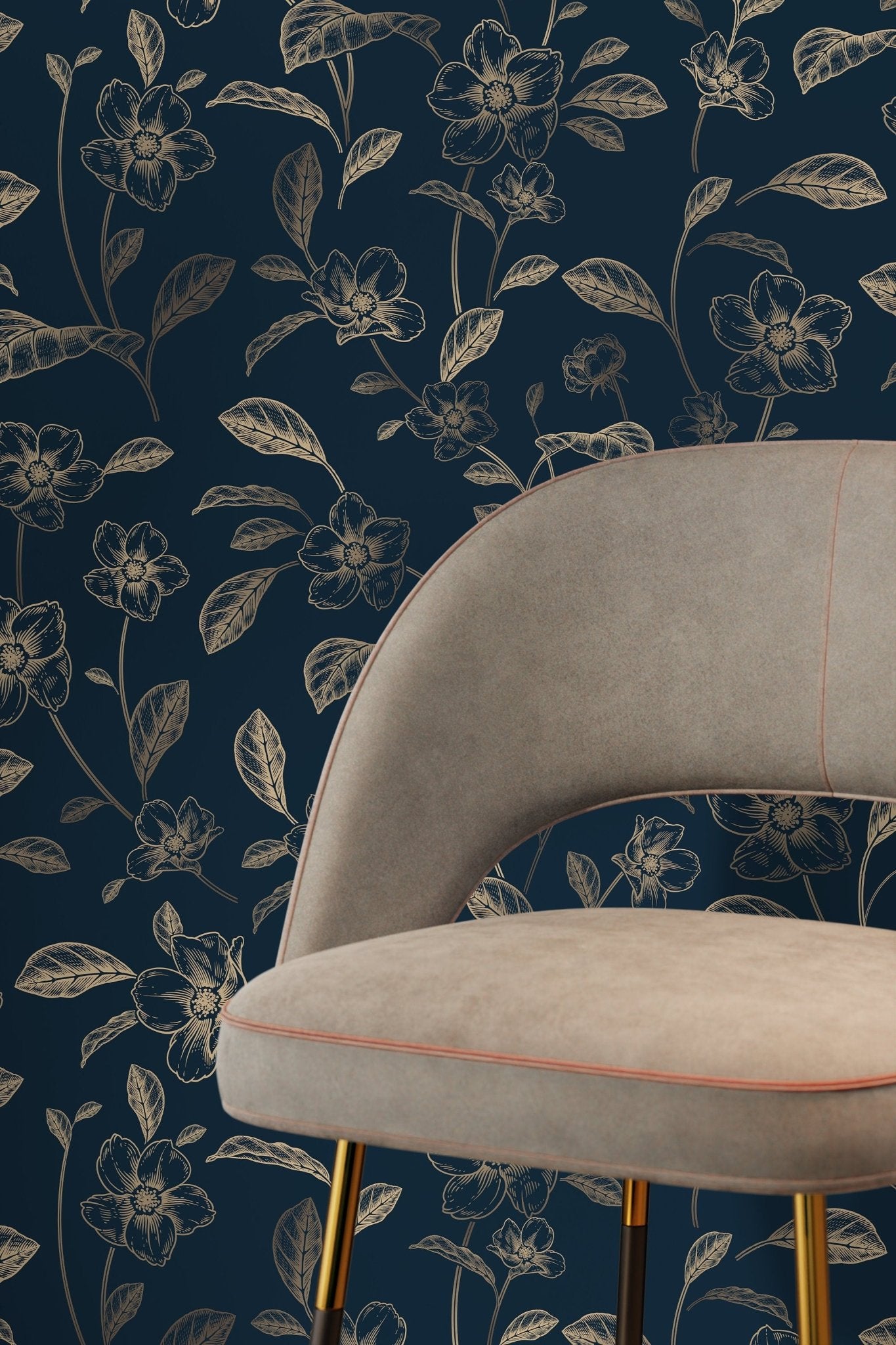 Elegant Floral Patterns Wallpaper - C719 - WallTrend