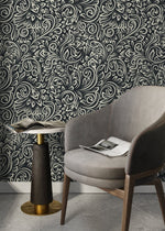 Elegant Floral Swirl Wallpaper - D158 - WallTrend