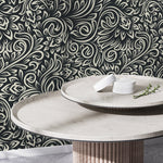 Elegant Floral Swirl Wallpaper - D158 - WallTrend