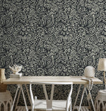 Elegant Floral Swirl Wallpaper - D158 - WallTrend