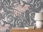 Elegant Floral Swirls Wallpaper - D524 - WallTrend