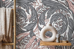 Elegant Floral Swirls Wallpaper - D524 - WallTrend