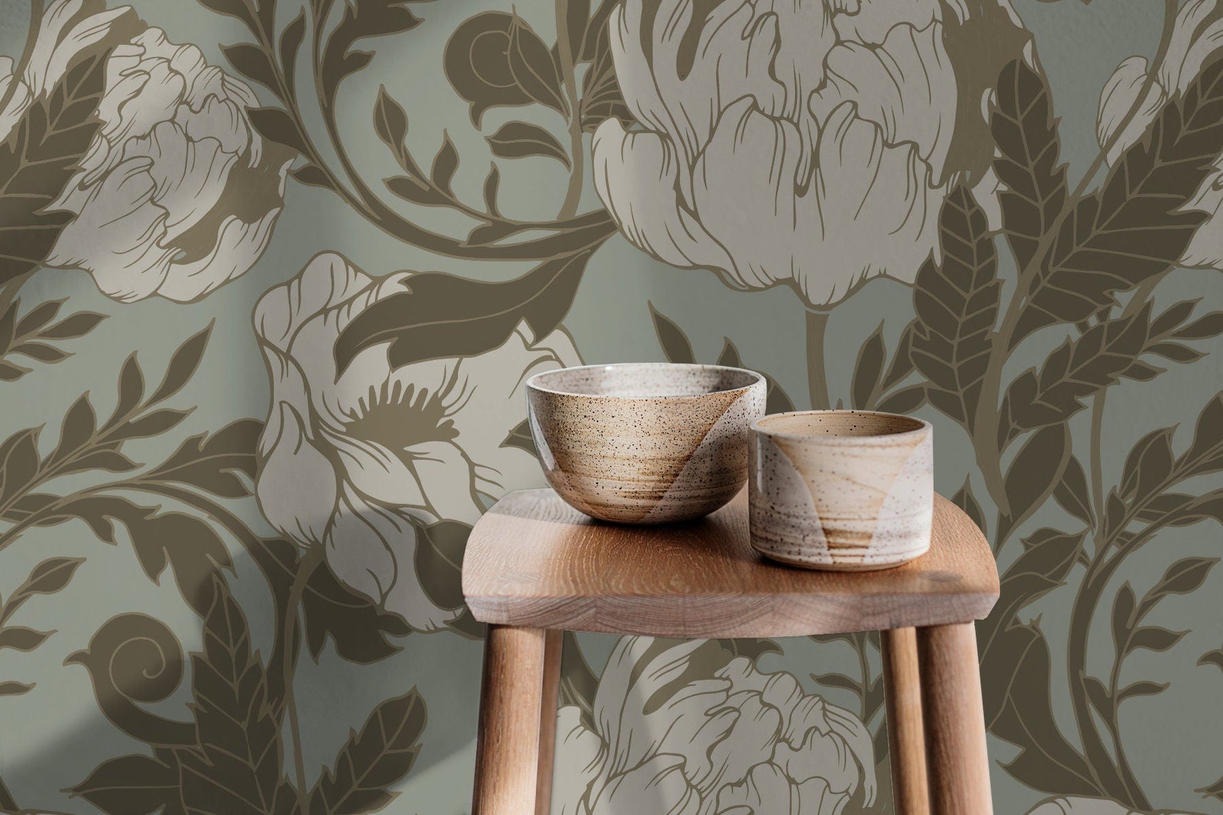 Elegant Floral Symphony Wallpaper - C291 - WallTrend