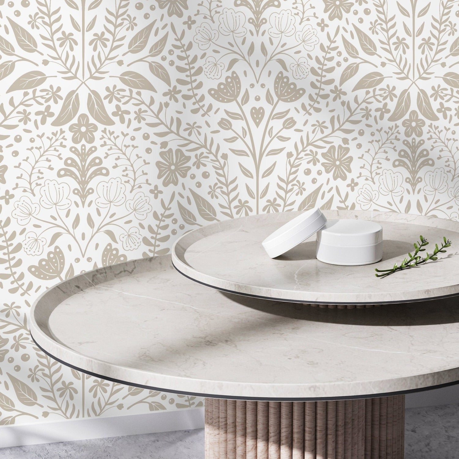 Elegant Floral Symphony Wallpaper - D039 - WallTrend