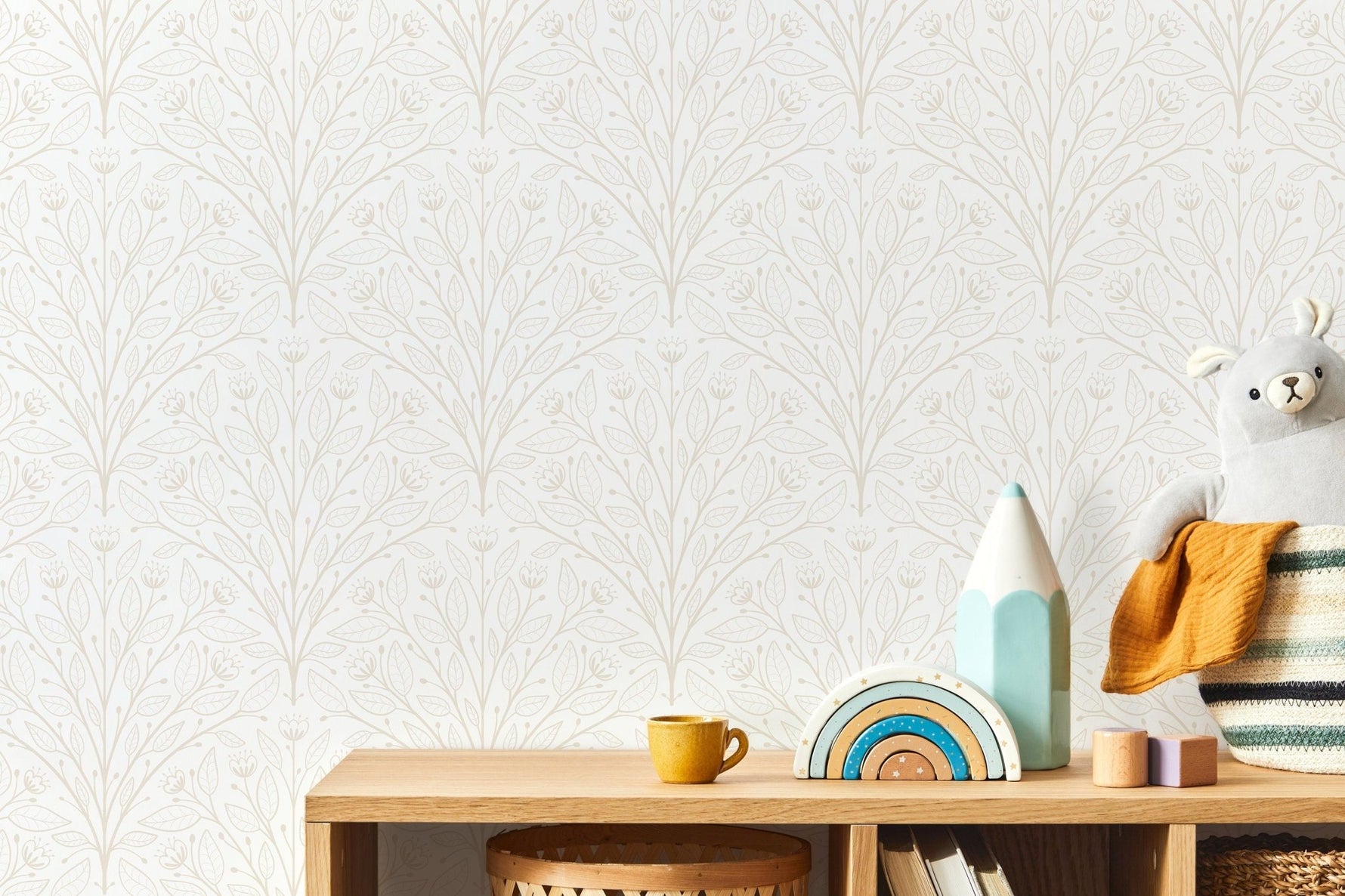 Elegant Floral Symphony Wallpaper - D042 - WallTrend