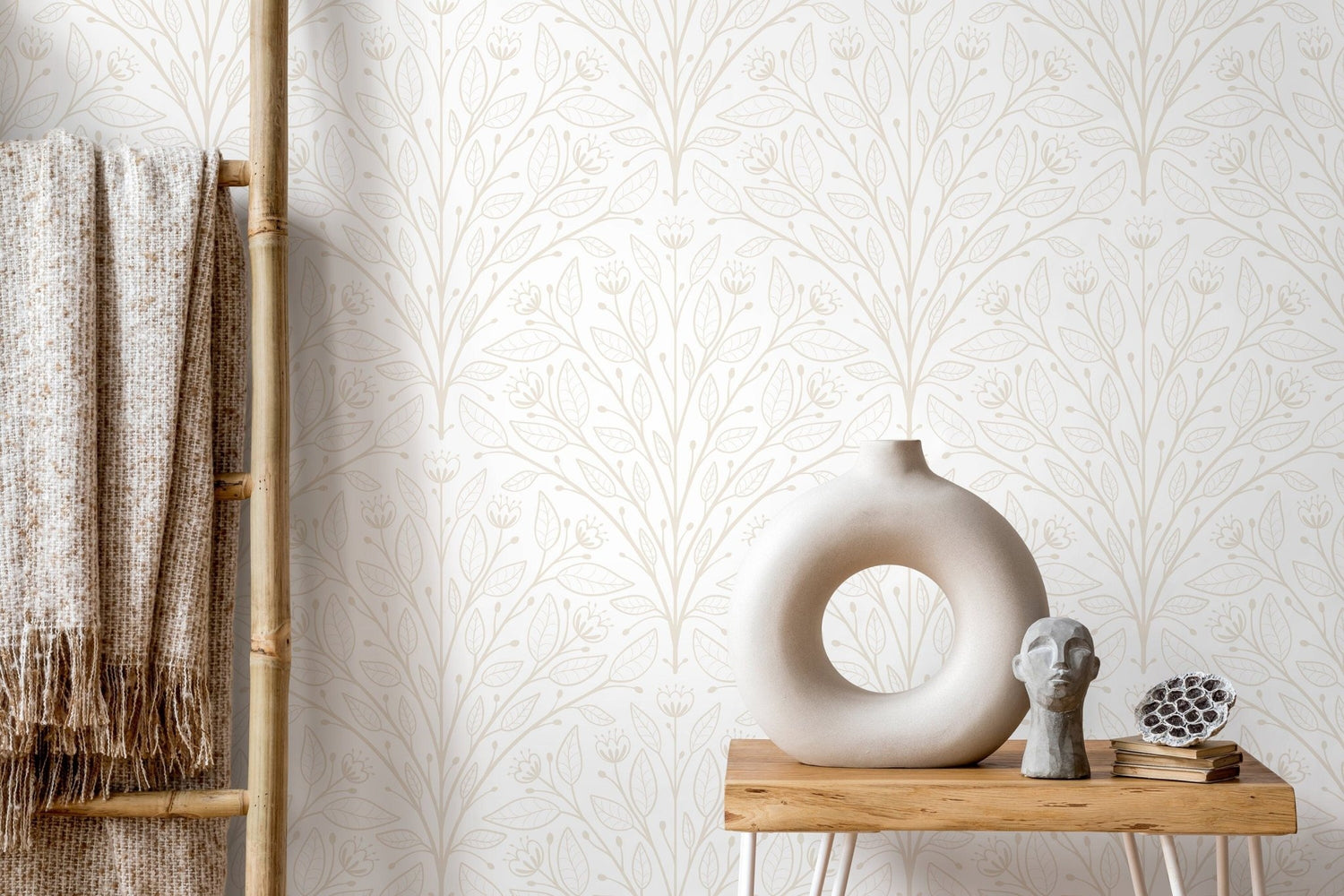 Elegant Floral Symphony Wallpaper - D042 - WallTrend