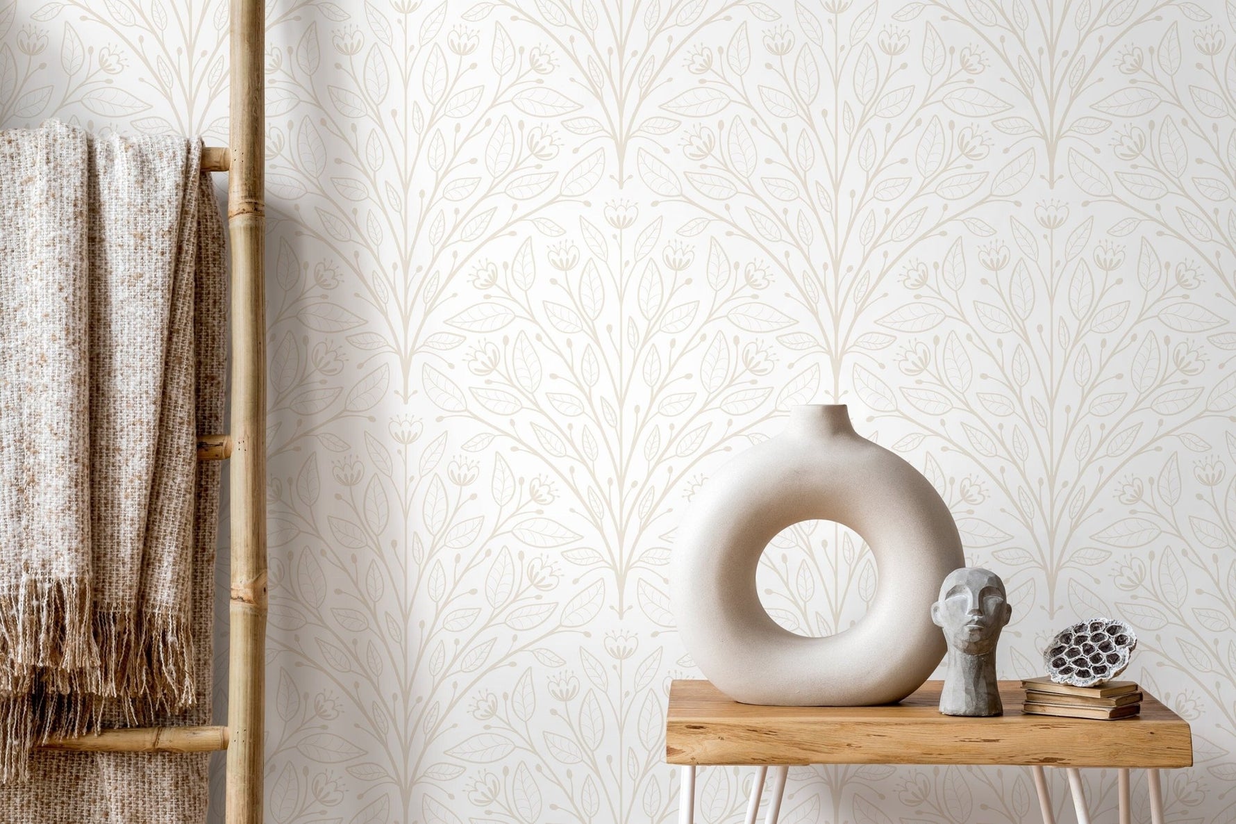 Elegant Floral Symphony Wallpaper - D042 - WallTrend