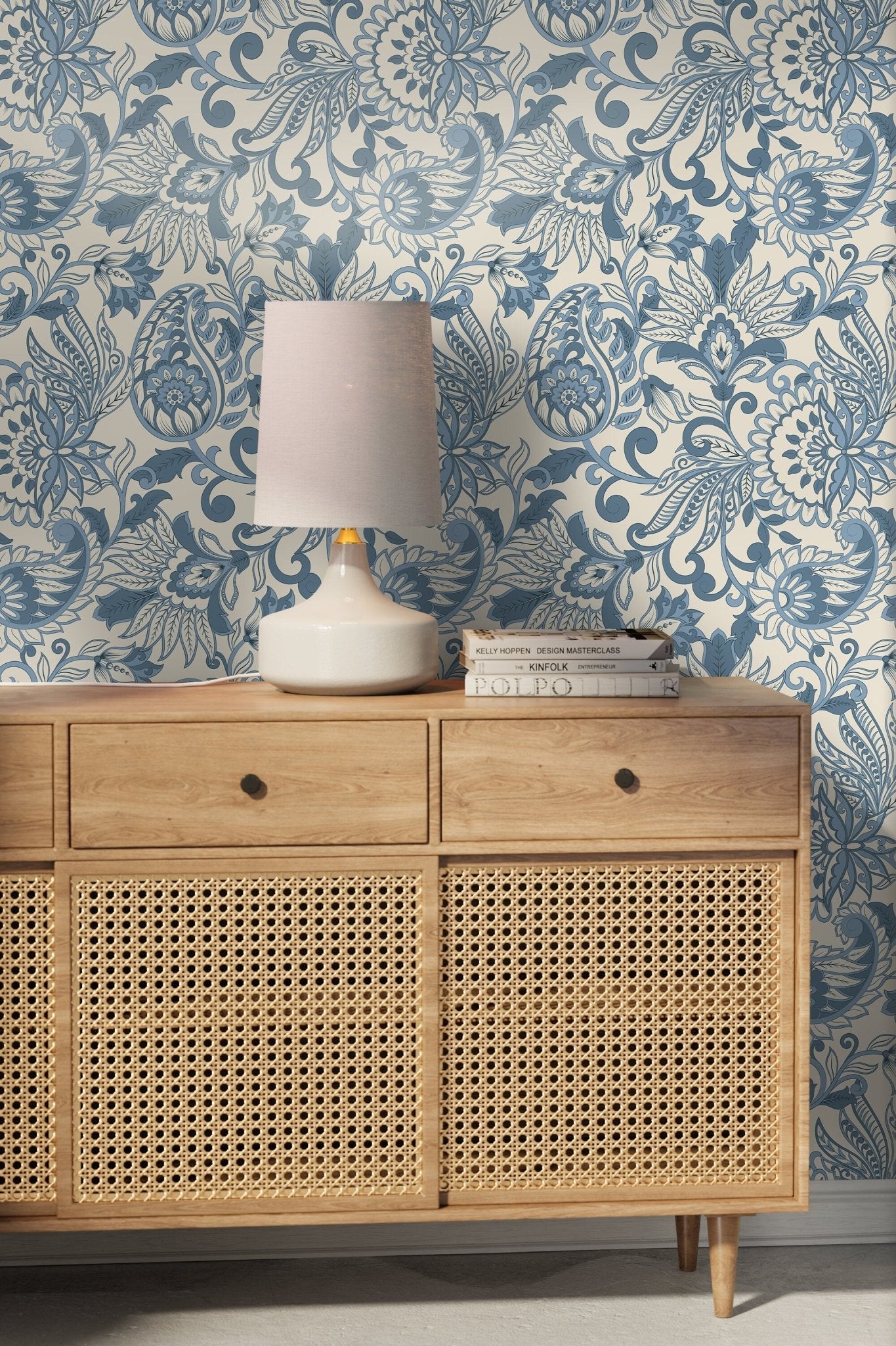 Elegant Floral Symphony Wallpaper - D087 - WallTrend