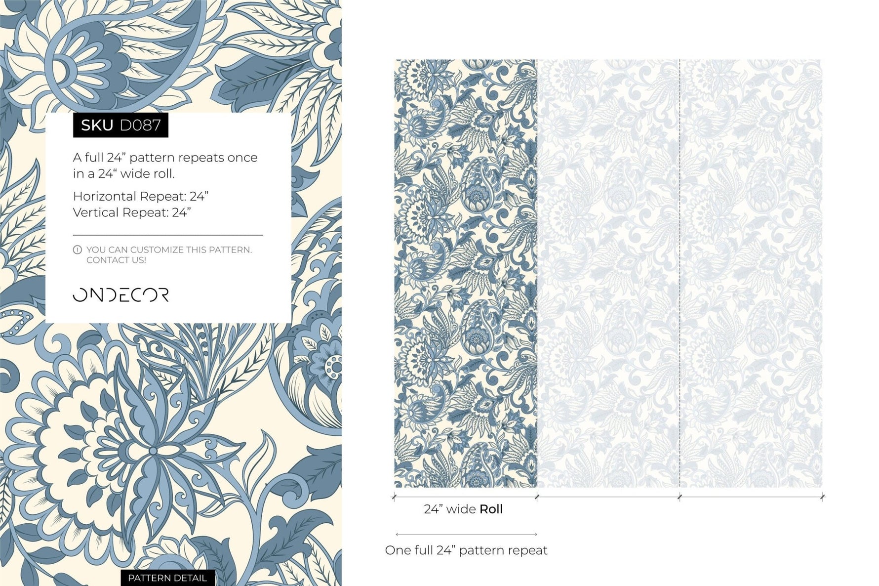 Elegant Floral Symphony Wallpaper - D087 - WallTrend