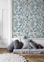 Elegant Floral Symphony Wallpaper - D087 - WallTrend