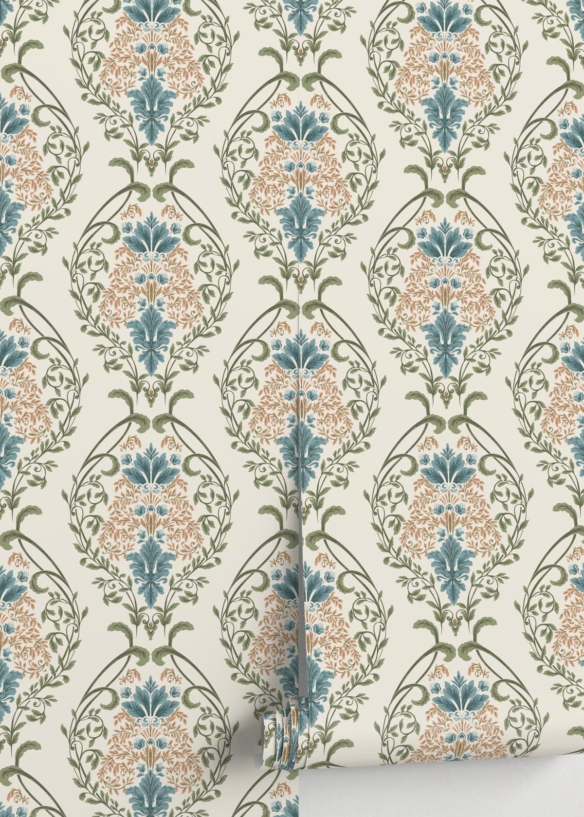 Elegant Floral Symphony Wallpaper - D220 - WallTrend