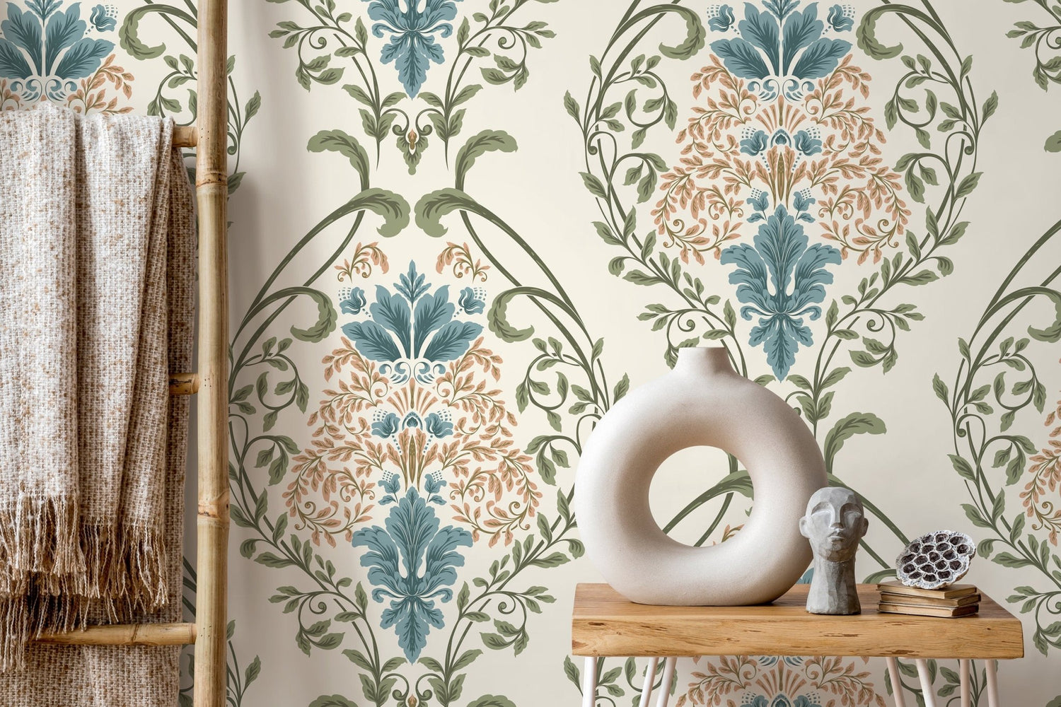 Elegant Floral Symphony Wallpaper - D220 - WallTrend