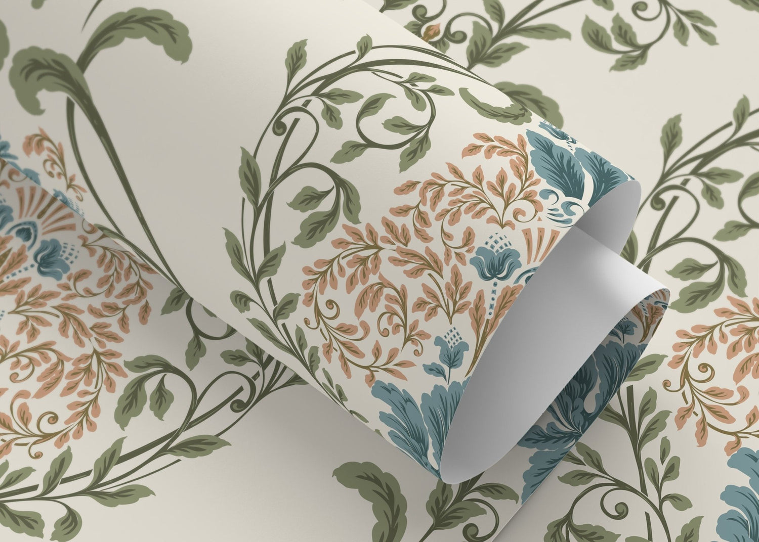 Elegant Floral Symphony Wallpaper - D220 - WallTrend