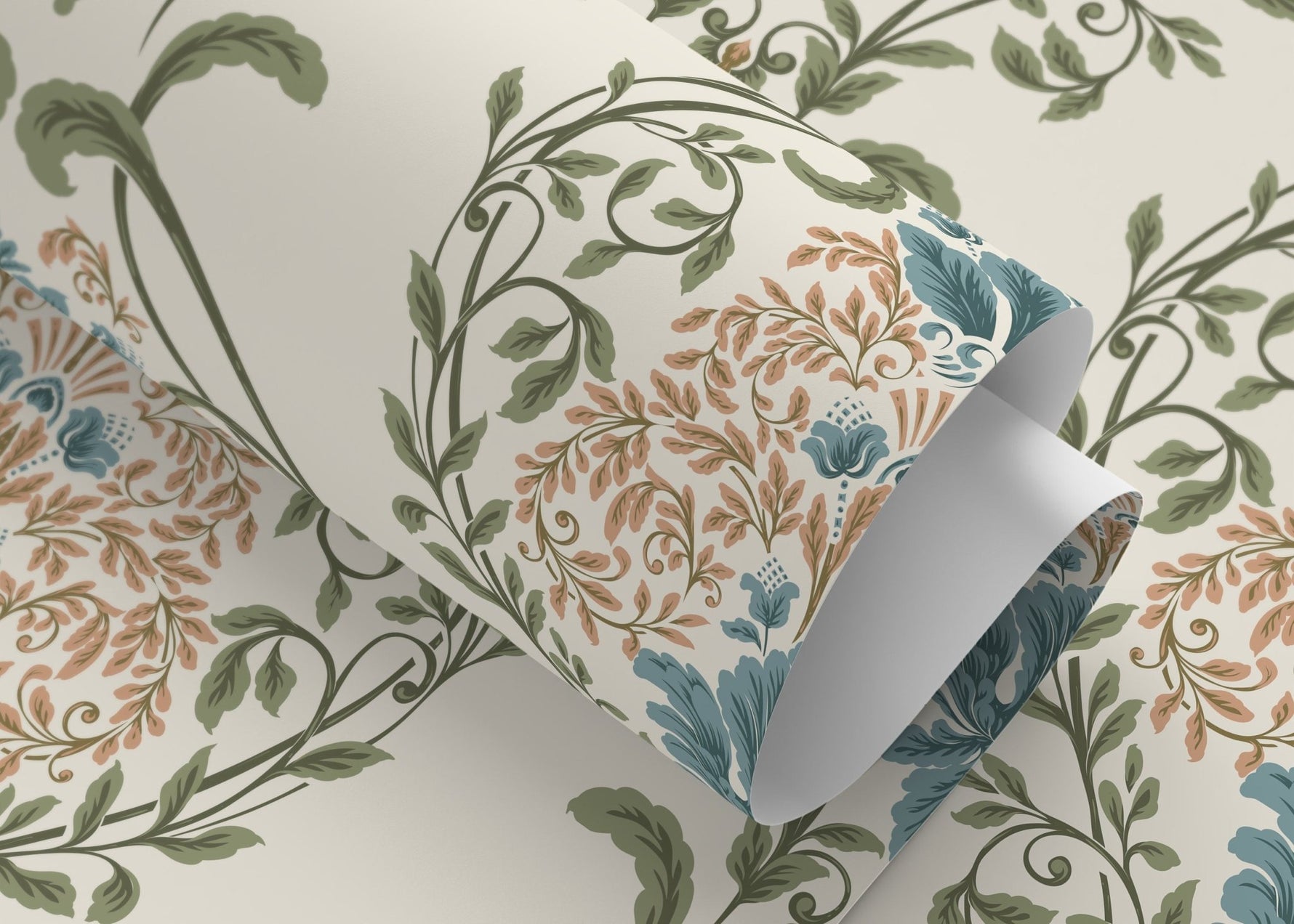 Elegant Floral Symphony Wallpaper - D220 - WallTrend