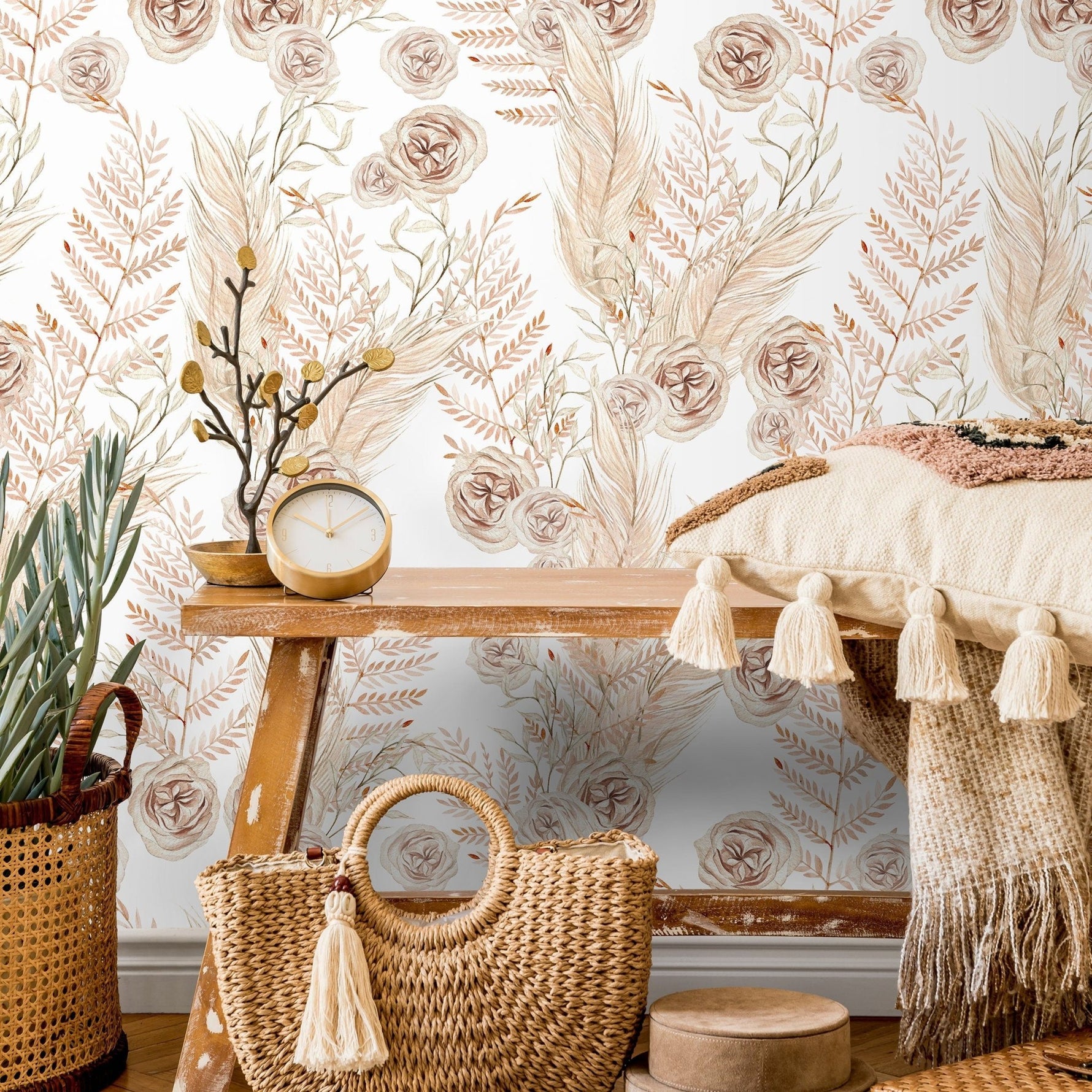 Elegant Florals Wallpaper - C788 - WallTrend