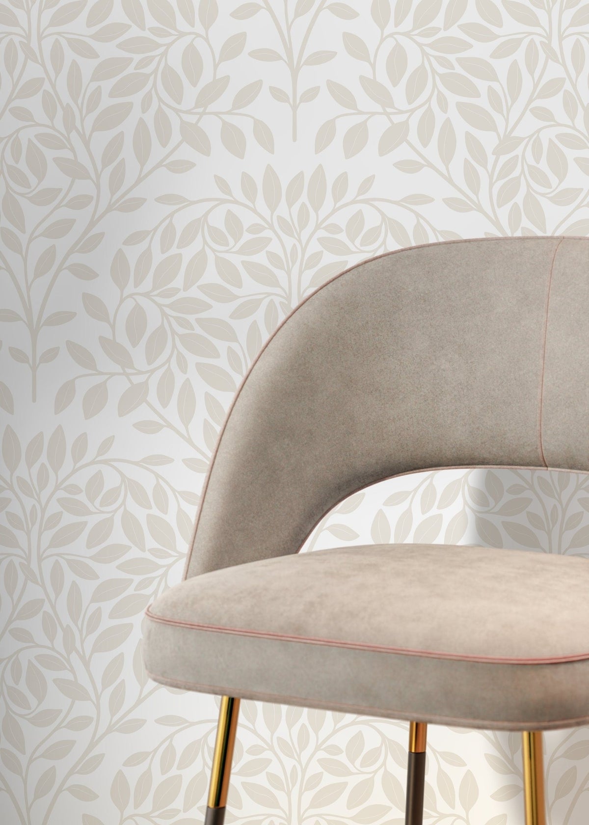 Elegant Foliage Pattern Wallpaper - D034 - WallTrend