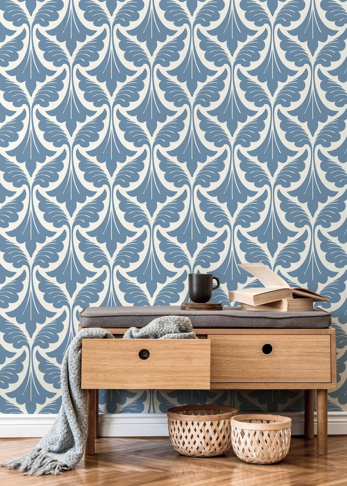 Elegant Foliage Wallpaper - D189 - WallTrend