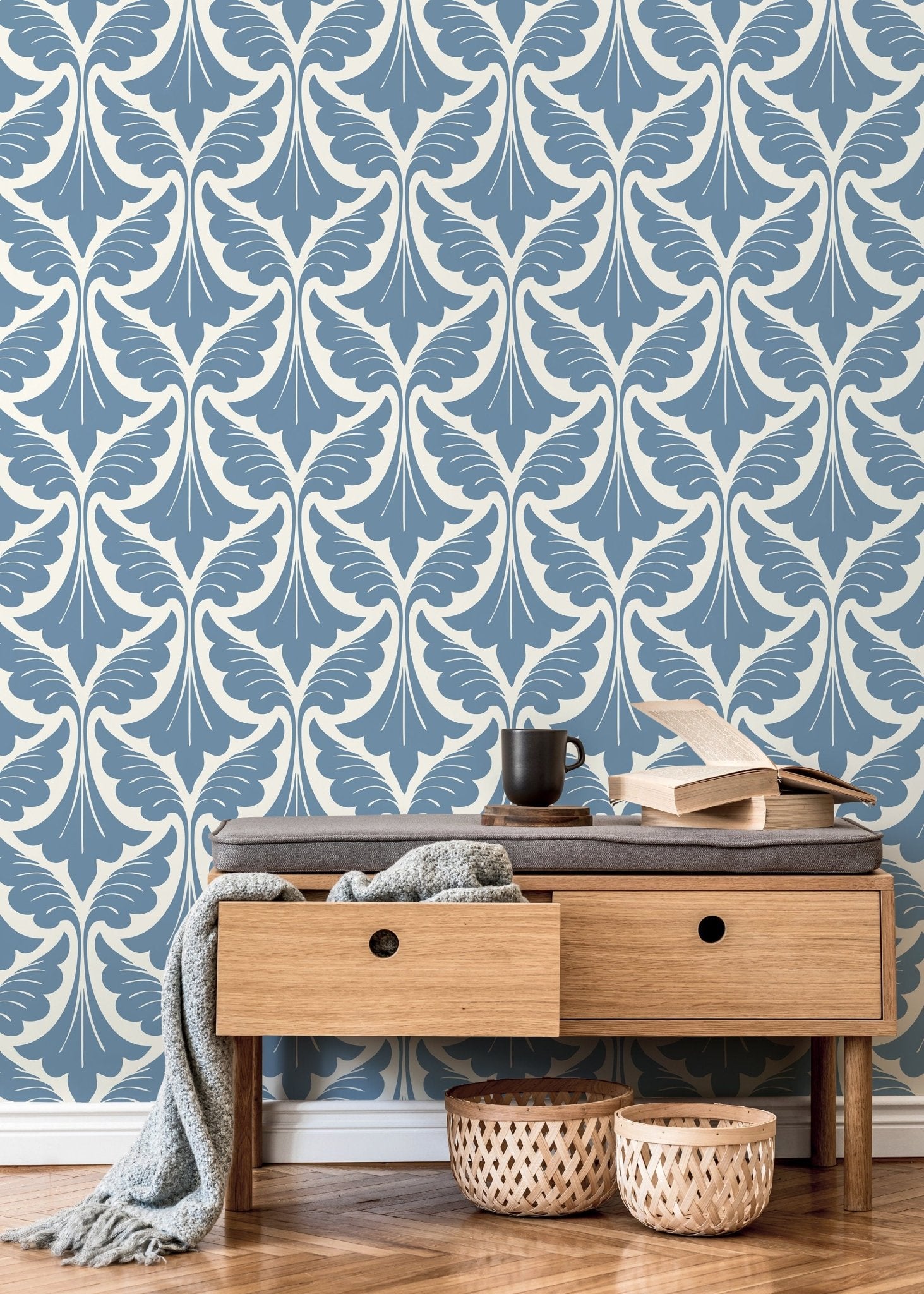Elegant Foliage Wallpaper - D189 - WallTrend