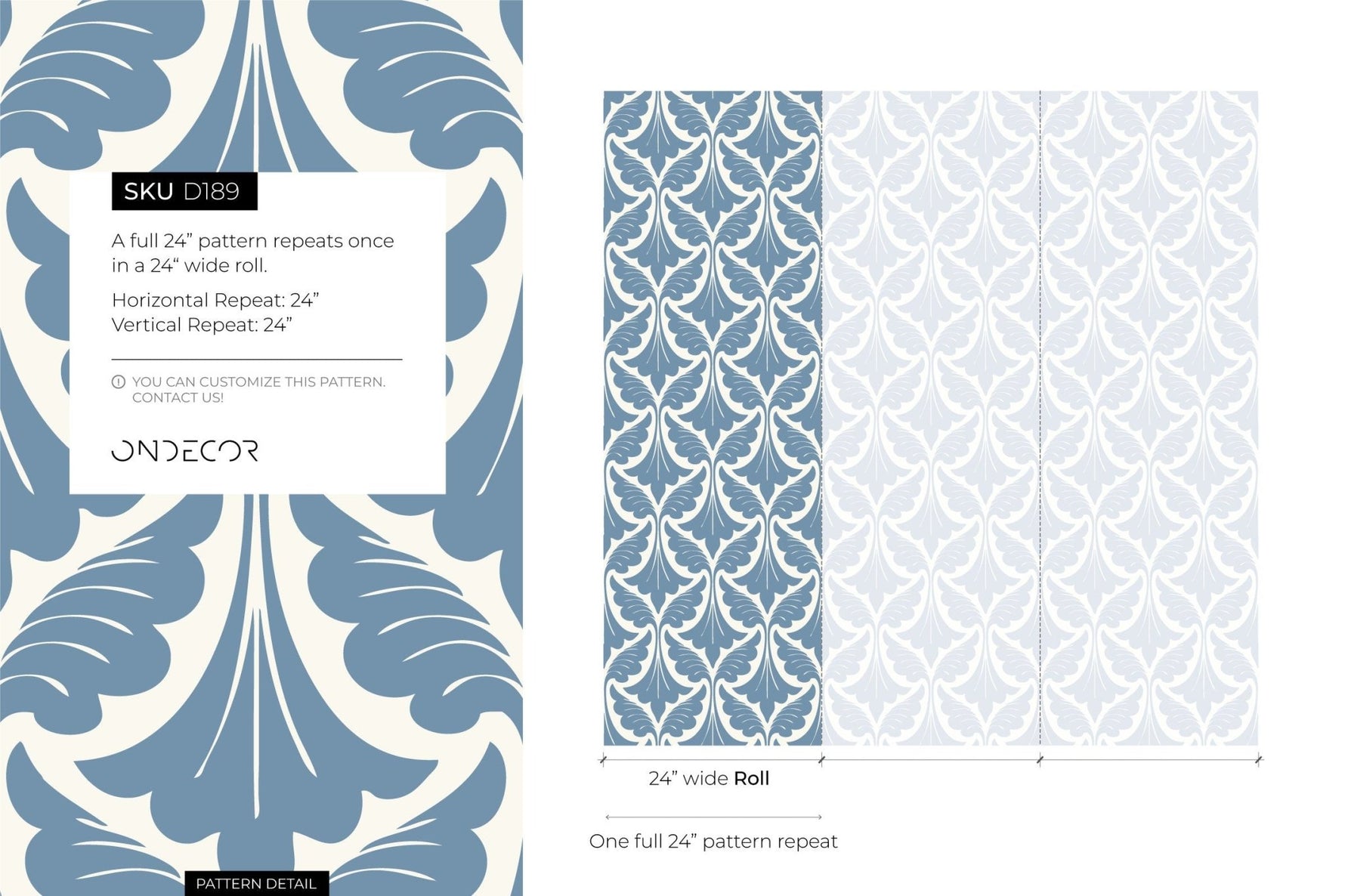 Elegant Foliage Wallpaper - D189 - WallTrend