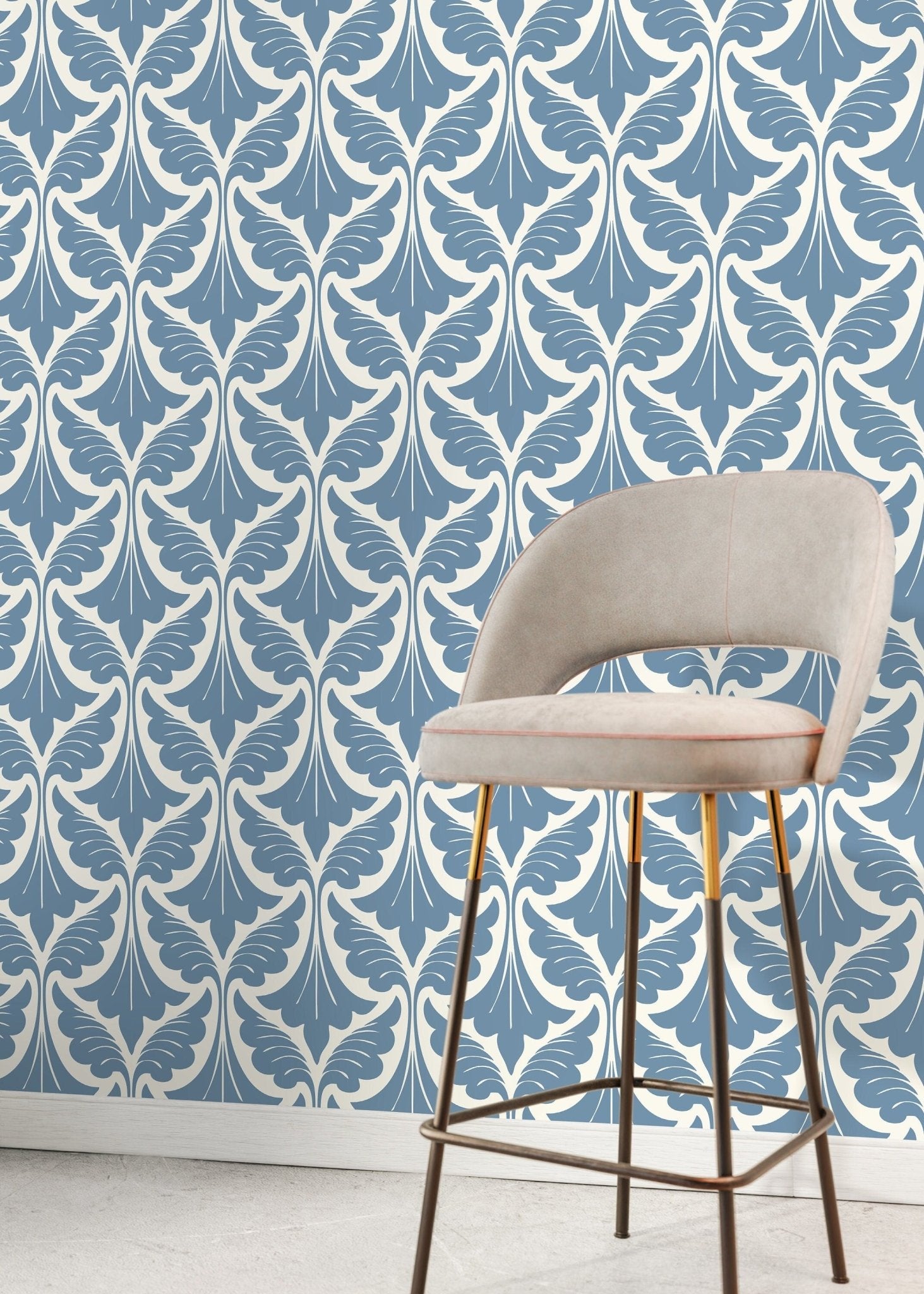 Elegant Foliage Wallpaper - D189 - WallTrend