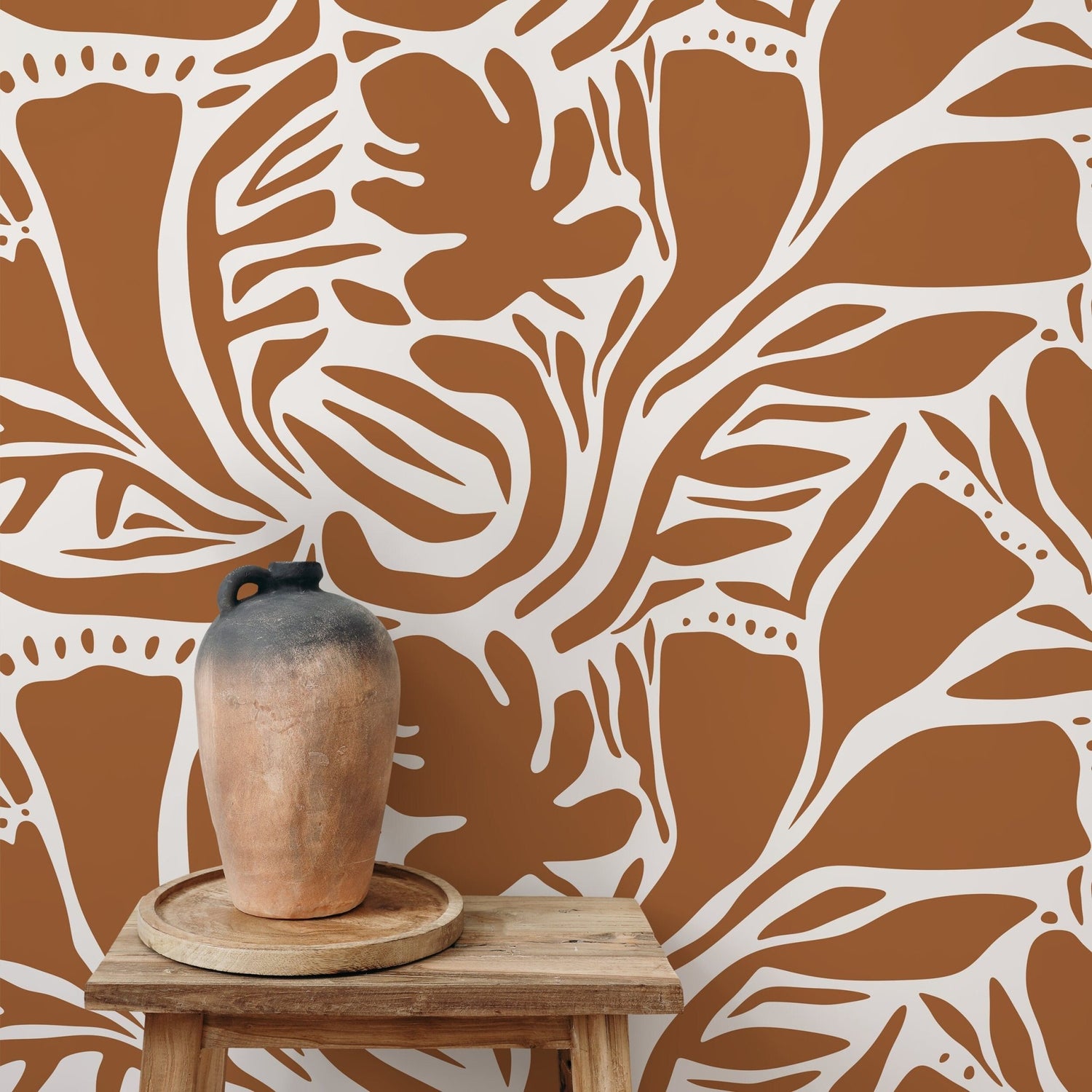 Elegant Foliage Wallpaper - D641 - WallTrend