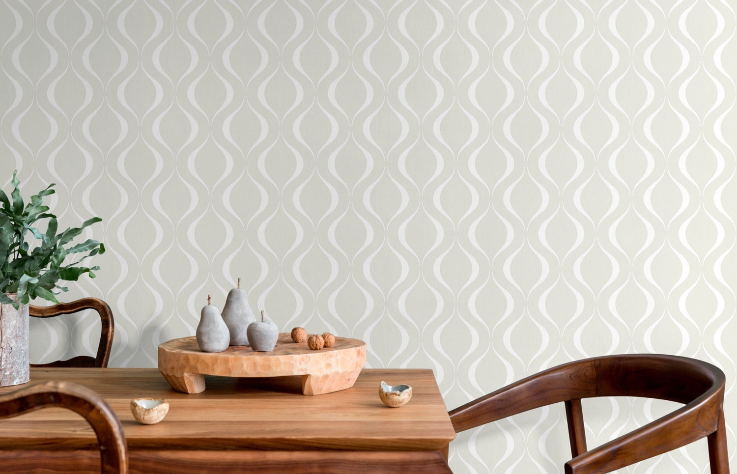 Elegant Geometric Curves Wallpaper - C564 - WallTrend