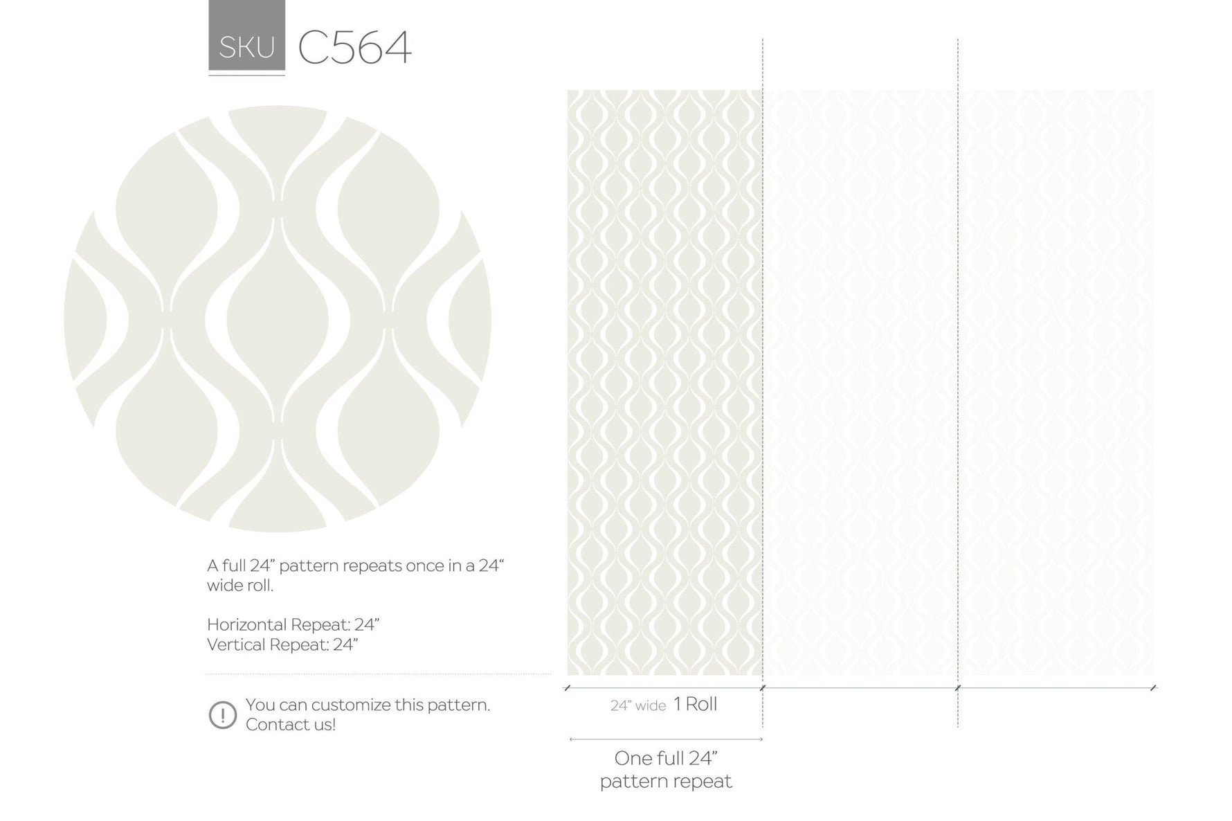 Elegant Geometric Curves Wallpaper - C564 - WallTrend