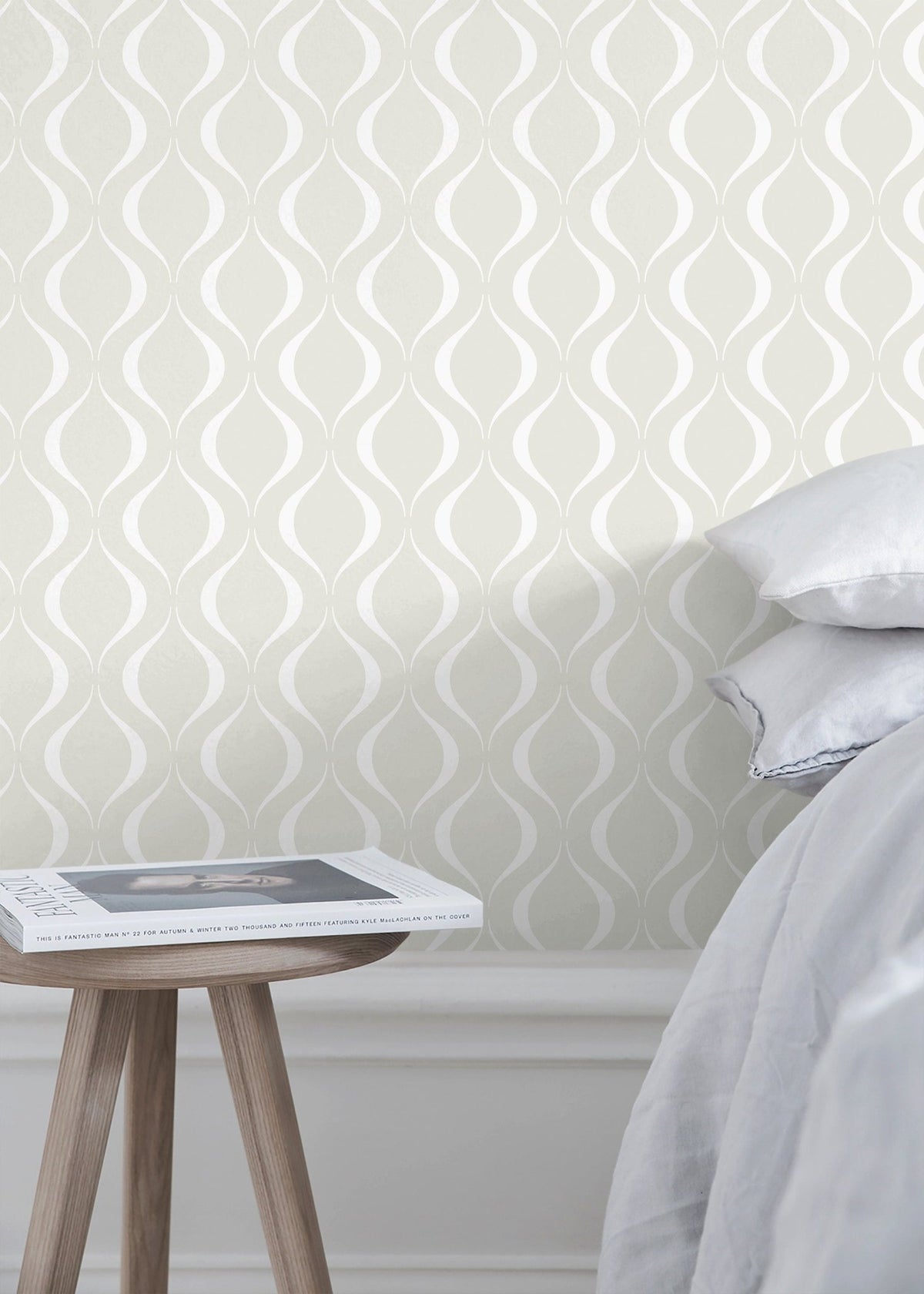 Elegant Geometric Curves Wallpaper - C564 - WallTrend