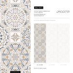 Elegant Geometric Floral Wallpaper - B872 - WallTrend