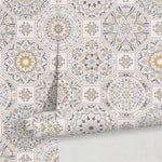 Elegant Geometric Floral Wallpaper - B872 - WallTrend